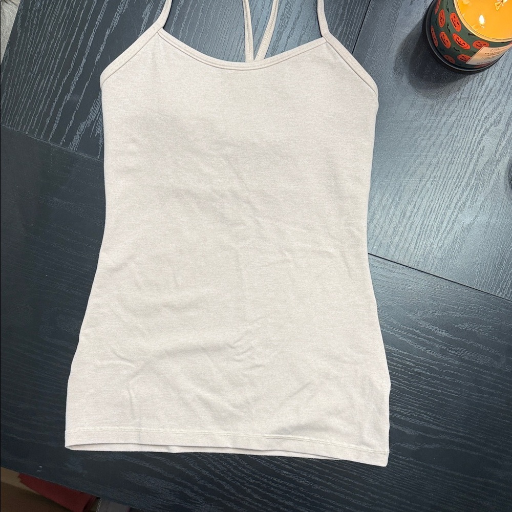 Women's Cream Spaghetti Strap Top